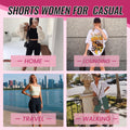 CAMPSNAIL 4 Pack Biker Shorts Women - 5"/8" High Waisted Soft Tummy Control for Workout Gym Yoga Running Summer Shorts 🍁 All In One Marketplace Canada