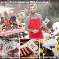 ROMANTICIST 25pcs Extra Thick BBQ Grill Accessories, Father's Day Grilling Gifts Set for Men Dad, Heavy Duty Grill Tools Utensils Kit with Spatula, Tongs in Aluminum Case for Birthday Brown 🍁 All In One Marketplace Canada