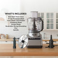 Ninja Professional Plus Food Processor 850-Watts With Auto-iQ Preset Programs Chop Puree Dough Slice Shred With a 9-Cup Capacity and a Silver Stainless Finish (BN600C) - Canadian Version 🍁 All In One Marketplace Canada