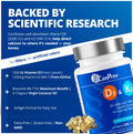 CanPrev - D3 & K2 Vitamin Supplement 240 Softgels 240-Day Supply, K2 MK7 Cholecalciferol Vitamin D3 Supplement, Organic Coconut Oil for Improved Absorption - Helps Build & Maintain Teeth & Bone Health 🍁 All In One Marketplace Canada
