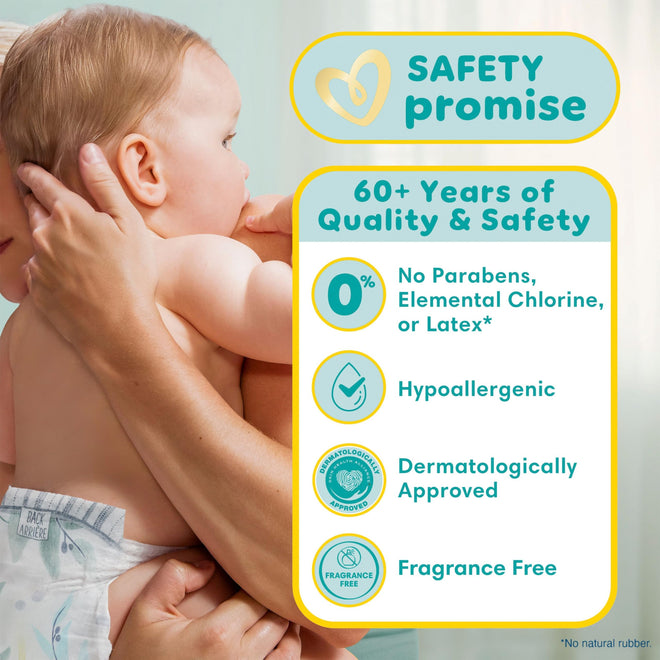 Pampers Pure Baby Diapers, Size 6 (35+ lbs), 108, Up to 100% Leakproof, Premium Hypoallergenic Soft Diapers 🍁 All In One Marketplace Canada
