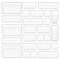 Vtopmart 25 PCS Plastic Clear Drawer Organizer, Acrylic Desk Drawer organizers, Organization and Storage for Makeup, Bathroom, Office, kitchen, Bedroom 🍁 All In One Marketplace Canada