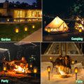 iBaycon 8 Pack Solar Torch Flame Lights Outdoor Landscape Pathway Lamp 🍁 All In One Marketplace Canada