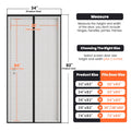 Magnetic Screen Door 34"W x 82"H, Fits Door Size to 32"W x 80"H, Heavy Duty Fiberglass Moustiquaire Magnétique, Screen Mesh with Automatic Block Closure, Walk Through Easily for Kids Pets 🍁 All In One Marketplace Canada