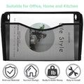 EASEPRES 3 Pack Mesh Wall Mounted File Holder Organizer Metal Hanging Vertical Paper Mails Rack Storage Wire Single Document Filling Holder Pocket for Office and Home, Black 🍁 All In One Marketplace Canada