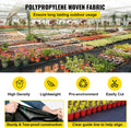 VEVOR 6.5FTx300FT Premium Weed Barrier Fabric Heavy Duty 3OZ, Woven Weed Control Fabric, High Permeability Good for Flower Bed, Geotextile Fabric for Underlayment, Polyethylene Ground Cover 🍁 All In One Marketplace Canada