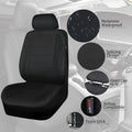 CAR Pass Neoprene Waterproof Two Front Car Seat Covers Set- Universal Fit for Vehicles, Airbag Compatiable(Black) 🍁 All In One Marketplace Canada