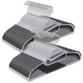 SONGMICS 50 Pack Coat Hangers, Heavy-Duty Plastic Suit Hangers, S-Shaped Opening, Non-Slip, Space-Saving, 360º Swivel Hook, 16.3 Inches Long, Light Gray and Dark Gray UCRP41G-50 🍁 All In One Marketplace Canada