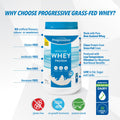 Progressive Grass-Fed 100% Whey Protein Powder Unflavoured, 27g of New Zealand Whey Concentrate per Scoop for Muscle Gain, Pasture-Raised, Non-GMO, Canadian-Made Antibiotic-free, Hormone-free, 850 g 🍁 All In One Marketplace Canada