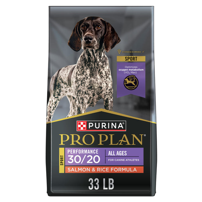 Purina Pro Plan Dry Dog Food, Sport, Performance 30/20 Salmon and Rice Formula, 33-Pound Bag, Pack of 1 🍁 All In One Marketplace Canada