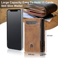 furid RFID Wallet for Men Minimalist: Slim Pop Up Wallet with ID Window - Smart Card Holder for Men - Gift for Father Husband on Father’s Day Birthday Anniversary 🍁 All In One Marketplace Canada
