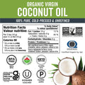 Viva Naturals Organic Virgin Coconut Oil,16 fl oz (473 mL) – Coconut Oil for Hair, Skin, Cooking & Baking – Cold-Pressed, Unrefined & Non-GMO – Keto & Paleo Certified – BPA-Free Jar 🍁 All In One Marketplace Canada