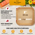Air Fryer Liners, 125Pcs Disposable Parchment Paper Liners – Non-Stick and Oil Proof for Easy Cleanup – 8” Square for 5-8 qt Basket by Baker's Signature 🍁 All In One Marketplace Canada