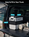 EUHOMY 12 Volt Refrigerator, 60QT(55L) Electric Cooler, 12V Fridge APP Control, 12V Cooler -4℉~68℉, Portable Freezer 12/24V DC 110-240V AC for Camping, Travel, Truck, Home 🍁 All In One Marketplace Canada