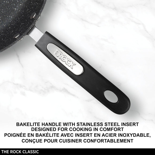Starfrit The Rock 1.9L (2Qt) Non-Stick Saucepan - Durable Forged Aluminum - Oven Safe - PFOA Free - Easy to Clean - Black 🍁 All In One Marketplace Canada