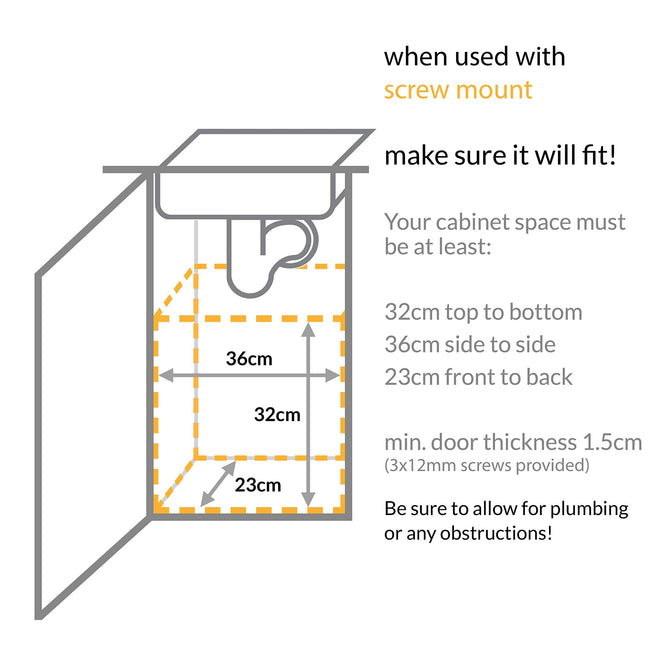 simplehuman 10 Liter / 2.6 Gallon In-Cabinet Trash Can, Heavy-Duty Steel Frame, Black 🍁 All In One Marketplace Canada