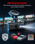 REDTIGER 4K Dash Cam Front and Rear, STARVIS 2 Sensor, Touch Screen 3.18", Voice Control, 20MB/s 5.8GHz WiFi 6 Car DashCam with 128GB Card, GPS, Night Vision, Emergency Lock, Parking Mode(F7N Touch) 🍁 All In One Marketplace Canada