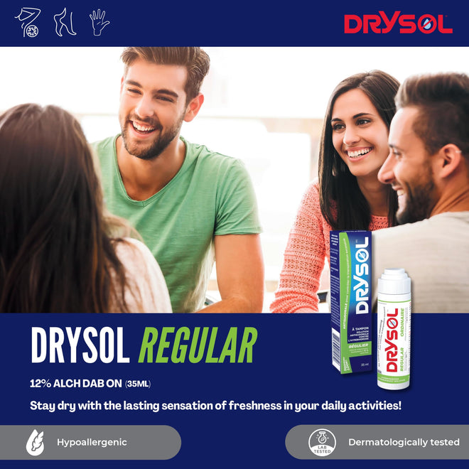 DRYSOL 12% Regular Strength - Clinical Strength Antiperspirant - Aluminum Chloride Hexahydrate - Moderate Sweating Control - For Men and Women 🍁 All In One Marketplace Canada