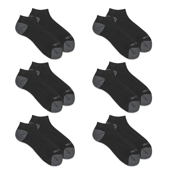 Fruit of the Loom Men's Dual Defense Low Cut Cushioned Moisture Wicking Socks (12 Pack), Black, Medium (6-12) 🍁 All In One Marketplace Canada