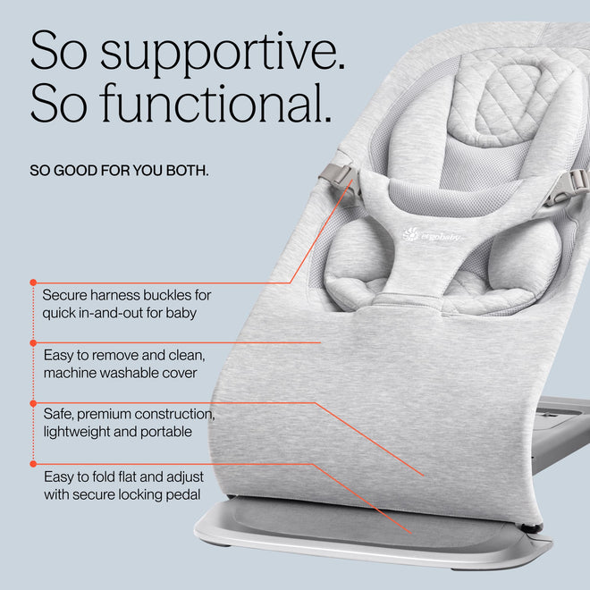 Ergobaby Evolve 3-in-1 Bouncer Seat for Babies and Toddlers 5.5-25 lbs 🍁 All In One Marketplace Canada