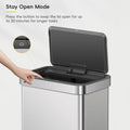 EKO Nova Sensor Trash Can, 21 Gallon/80 Liter Stainless Steel Rectangular Touchless Motion Sensor Trash Can, Matte Metallic 🍁 All In One Marketplace Canada