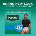 Depend FIT-FLEX Adult Incontinence Underwear for Men, Maximum Absorbency, S/M, Grey, 32 Count 🍁 All In One Marketplace Canada