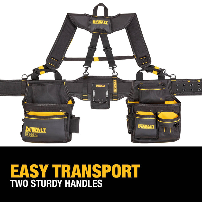DEWALT Tool Rig Professional Tool Belt with Padded Suspenders, 25 Pockets, Durable Design, Adjustable (DWST540602) 🍁 All In One Marketplace Canada