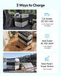 EUHOMY 12 Volt Refrigerator, 60QT(55L) Electric Cooler, 12V Fridge APP Control, 12V Cooler -4℉~68℉, Portable Freezer 12/24V DC 110-240V AC for Camping, Travel, Truck, Home 🍁 All In One Marketplace Canada