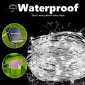 Lomotech Solar String Lights Outdoor - 2 Pack Total 66ft 200LED Solar Fairy Lights Waterproof 8 Modes Twinkle Lights for Outdoor, Patio, Garden, Yard, Party, Wedding, Tree Decoration (White) 🍁 All In One Marketplace Canada