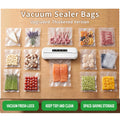300 Count Vacuum Sealer Bags - Food Saver Bag (8x12,7x10,6x8) Precut Quart for Vacuum Seal, Meal Prep,Sous Vide, BPA Free, Heavy Duty, Commercial Grade Freezer Bags 🍁 All In One Marketplace Canada