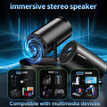 [2026 Upgraded] Mini Projector Support 4K 1080P FHD Auto Keystone 270° Rotatable with WiFi 6 and Bluetooth 5.2 Projector Portable Compatibile with HDMI/TV Stick/Memory Stick/Laptop,Black 🍁 All In One Marketplace Canada