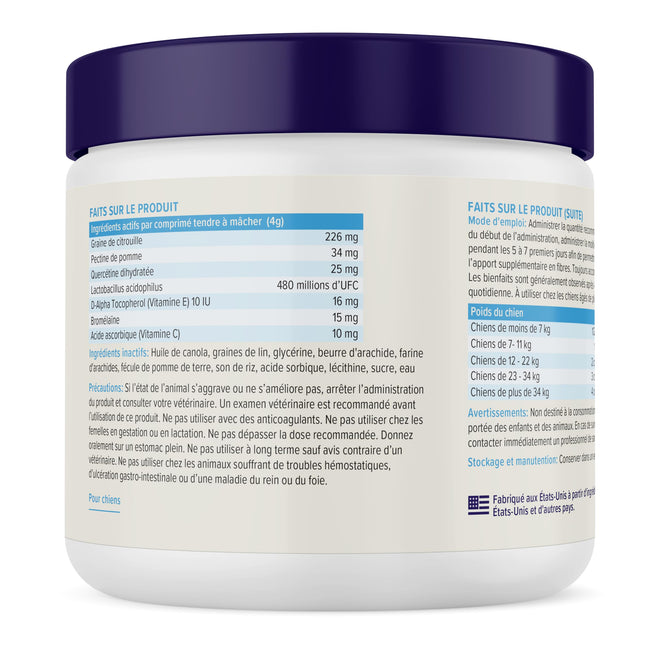 Vetnique Glandex Anal Gland Soft Chews for Dogs, Anal Gland Support, Boot The Scoot Fibre Supplement with Pumpkin, Unique Fiber Blend Probiotics & Digestive Enzymes (Peanut Butter, 60ct Chews) 🍁 All In One Marketplace Canada