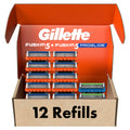 Gillette Fusion 5 Blades Refill, Razor Blades Men, 10 Fusion5 + 2 ProGlide Razors refills, 5-Blade Cartridges, 12 Total Refills 🍁 All In One Marketplace Canada