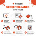 WHOOSH! Screen Shine Go 30 ml – Refillable Laptop Cleaner, Safe Streak-Free Glasses Cleaning Spray for TV, OLED, MacBook, Monitor or Car, Includes 15x15 cm PROTX2 Microfiber Cloth 🍁 All In One Marketplace Canada