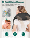 Snailax Shiatsu Neck Massager with Heat, 8 Kneading Nodes for Shoulders 🍁 All In One Marketplace Canada