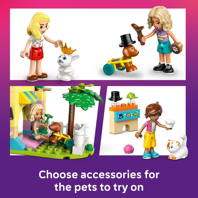 LEGO Friends Pet Accessories Shop Pretend Play Set - Building Toy for Kids, Girls and Boys, Ages 6+ - with 3 Minidolls, Toy Dog, Cat, & Rabbit - Gift Idea for Ramadan - 42650 🍁 All In One Marketplace Canada