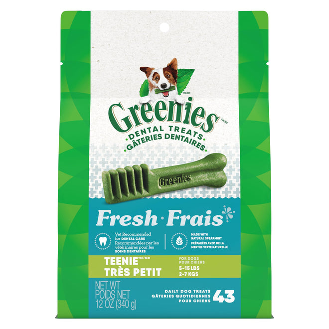 GREENIES Dog Treats Fresh Teenie Natural Dental Care, (43 Treats) 12oz. Pack 🍁 All In One Marketplace Canada