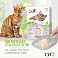Catit Go Natural Pea Husk Clumping Cat Litter, Unscented, 5.6 kg, Dust Free & Lightweight Cat Litter, Easy to Scoop, Litiere Pour Chat 🍁 All In One Marketplace Canada