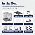 MidWest Homes for Pets 24-Inch iCrate for Small Breeds, 12-20 lbs, Single Door Folding Dog Crate with Divider Panel, Leak-Proof Tray & Secure Latch, Portable, Durable & Easy to Assemble 🍁 All In One Marketplace Canada