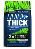 Scotts Turf Builder Quick + Thick Grass Seed (Sun and Shade Mix), 2.8kg (403 sq Meters / 4,347 sq feet Coverage) | Grow a Thick, Green Lawn Fast. for Areas That Experience Sun & Shade 🍁 All In One Marketplace Canada