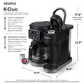 Keurig K-Duo Single Serve K-Cup Pod & Carafe Coffee Maker, Black 🍁 All In One Marketplace Canada