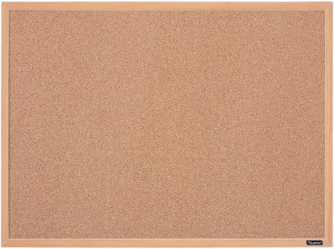 Quartet Natural Cork Bulletin Board, 23” x 17”, Wood Finish MDF Frame, Self-healing Cork (2642638034) 🍁 All In One Marketplace Canada