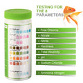 AAwipes Aquarium Ammonia Test Strips 8-in-1 | 50 Strips | Quick & Accurate Water Testing for Freshwater & Saltwater Tanks -Test pH, Carbonate, Alkalinity, Hardness, Chlorine, Nitrite, etc. (K02-50) 🍁 All In One Marketplace Canada