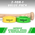 GoSports Baseball and Softball Bat Weights - 2 Pack Baseball Donuts - 16 oz & 12 oz 🍁 All In One Marketplace Canada