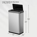 EKO Mirage X 80 Liter / 21.1 Gallons Motion Sensor Trash Can, Automatic Large Kitchen Trash Can Touchless, Stainless Steel 🍁 All In One Marketplace Canada