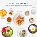 CUCKOO One Touch Rice Cooker 3-Cup (Uncooked) / 6-Cup (Cooked), Mini Rice Cooker & Warmer with Steamer Tray, Versatile Grain Cooker, Soup Maker, Auto Keep Warm, White (CR-0301C) 🍁 All In One Marketplace Canada