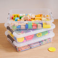 Citylife 3 PCS Plastic Storage Bins with Latching Lids Clear File Box Portable Storage Containers for Organizing A4 Paper, Document, Scrapbook, 14.65" x 10.43" x 2.87" 🍁 All In One Marketplace Canada
