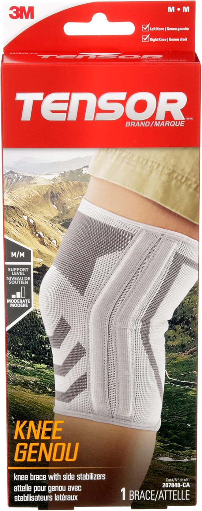 Tensor Knee Brace With Side Stabilizers