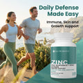 Nutrawave 2-IN-1 Zinc Supplements, High Absorption Formula 50 mg Zinc Gluconate + Zinc Citrate Chelated Stomach-Friendly Immune Booster, Healthy Skin, Hair, Nails & Bones, For Men & Women, Vegan, 6-Month Supply 🍁 All In One Marketplace Canada
