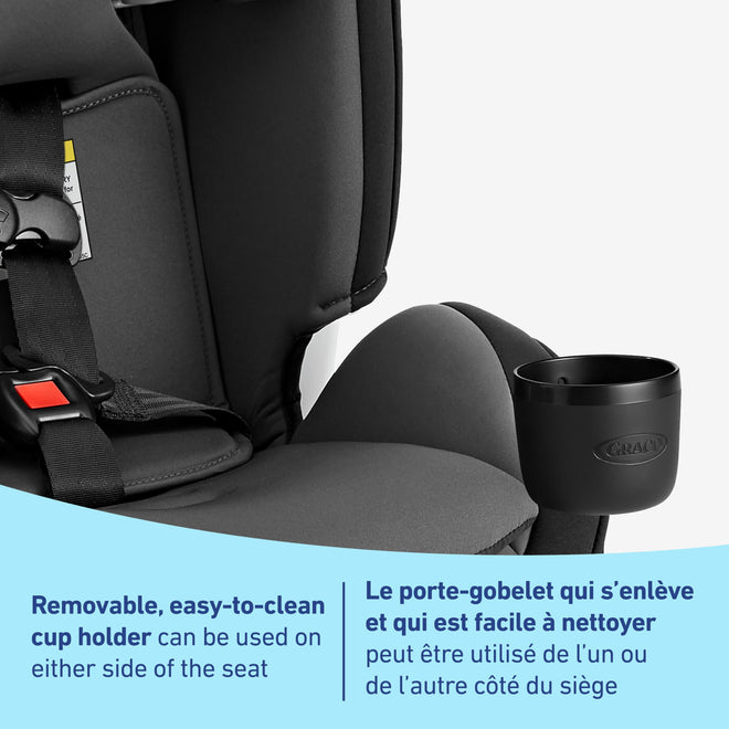 Graco SlimFit3 LX 3-in-1 Car Seat ft. Anti-Rebound Bar, Baby to Big Kid Car Seat, 2.2-45 kg (4-100 lb), Gotham 🍁 All In One Marketplace Canada